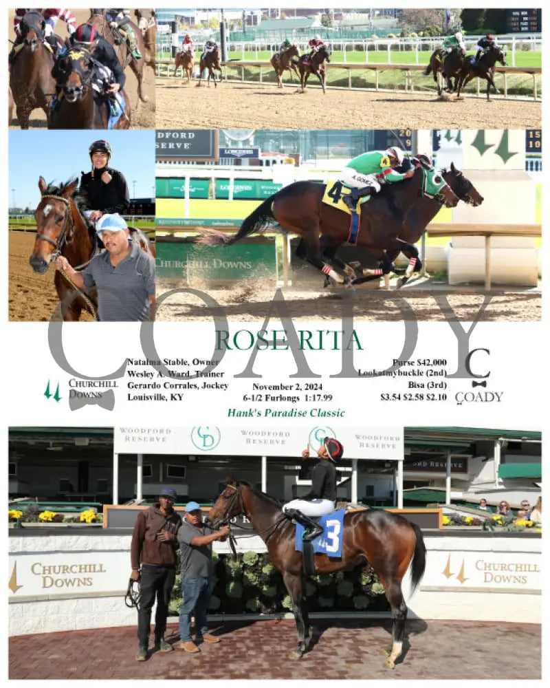 Rose Rita - 110224 Race 01 Cd Churchill Downs