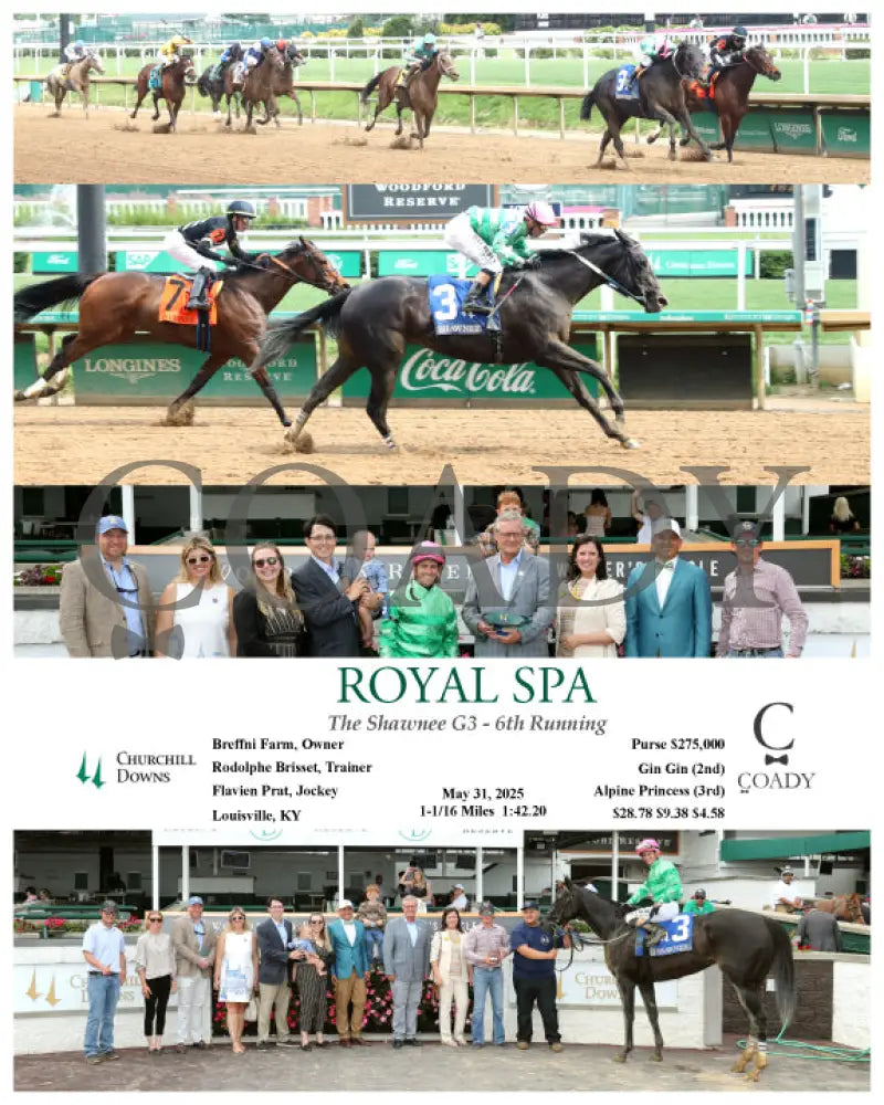 ROYAL SPA - The Shawnee G3 - 6th Running - 05-31-25 - R08 - CD Churchill Downs