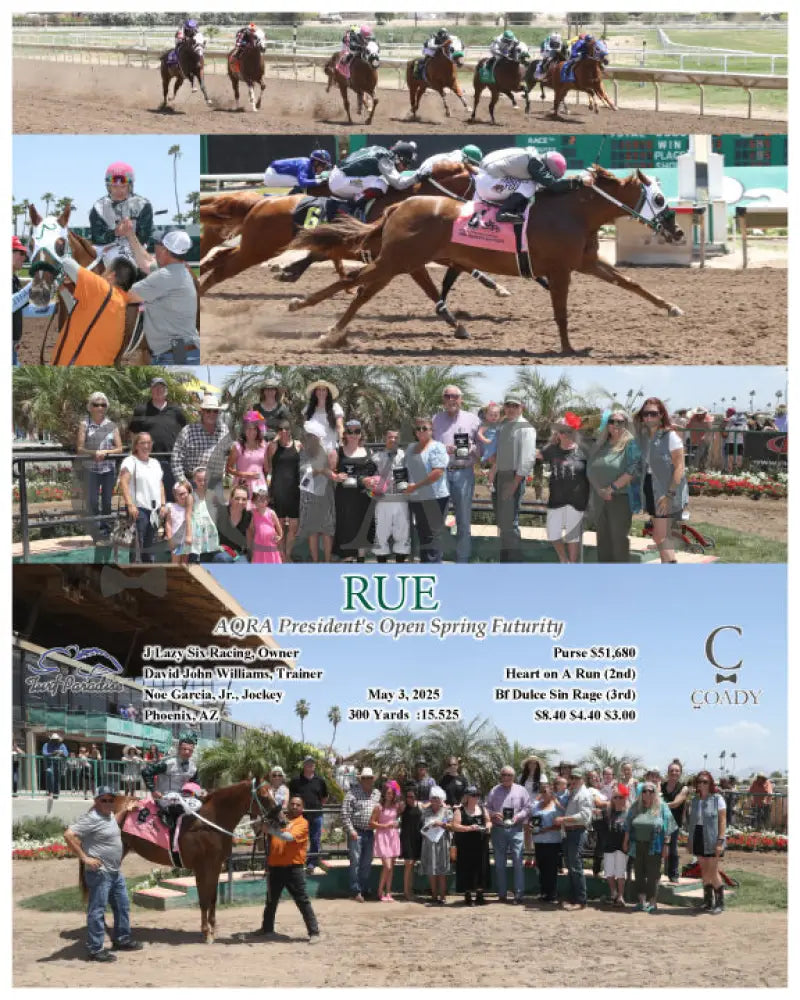 RUE - AQRA President’s Open Spring Futurity - 05-03-25 - R02 - TUP Turf Paradise