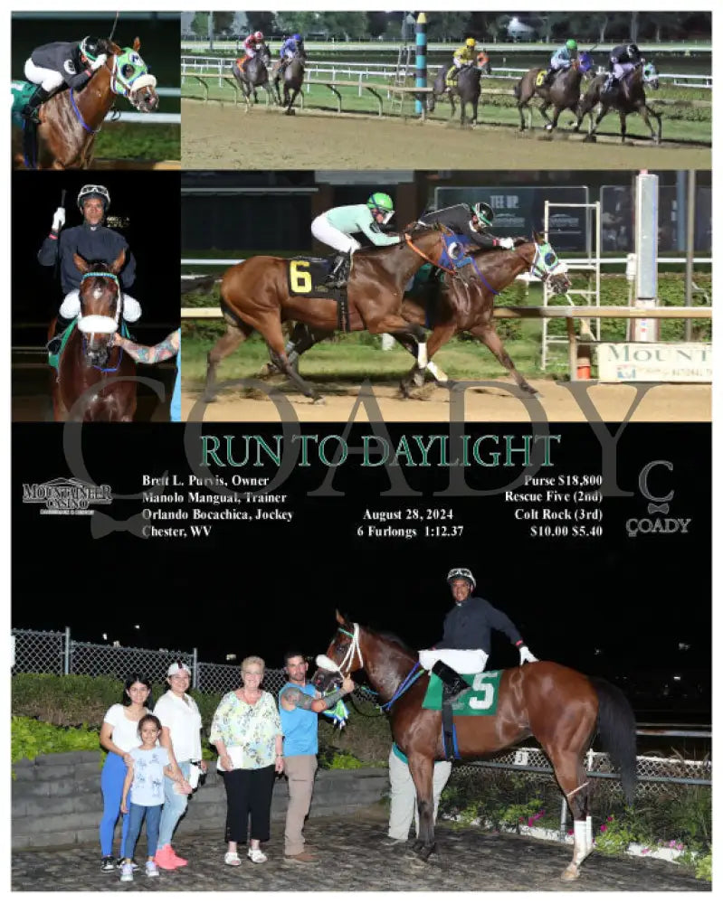 Run To Daylight - 08-28-24 R07 Mnr Mountaineer Park