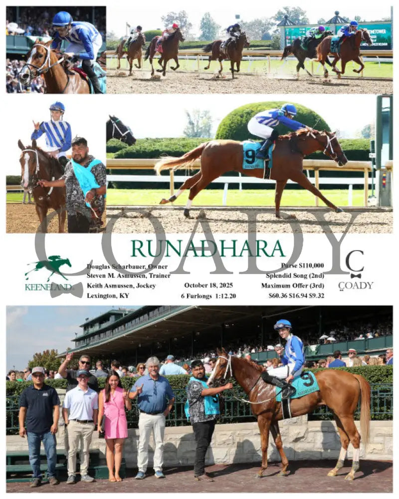RUNADHARA - 101825 - Race 03 - KEE Keeneland