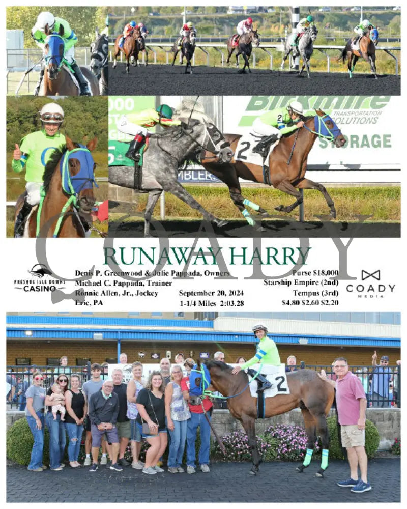 Runaway Harry - 09-20-24 R04 Pid Presque Isle Downs