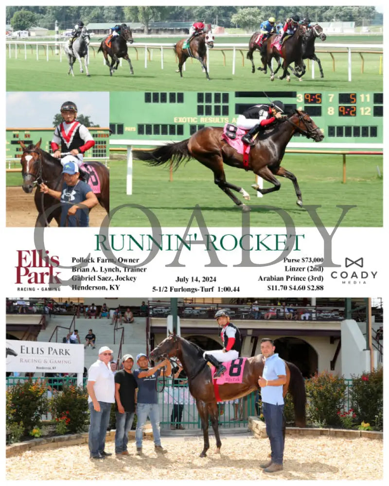 Runnin’ Rocket - 07-14-24 R08 Elp Ellis Park