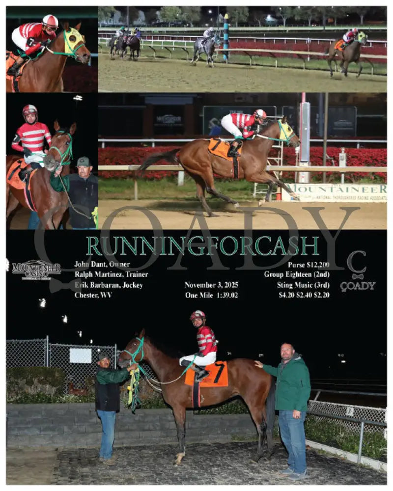 RUNNINGFORCASH - 11-03-25 - R02 - MNR Mountaineer Park
