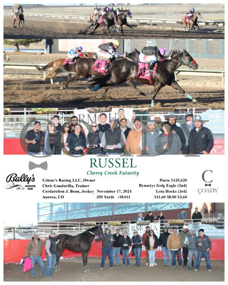 Russel - Cherry Creek Futurity 11-17-24 R10 Arp Arapahoe Park