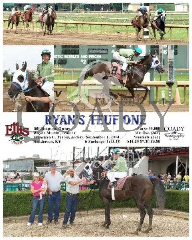 Ryan’s Teuf One - 090114 Race 05 Elp Ellis Park