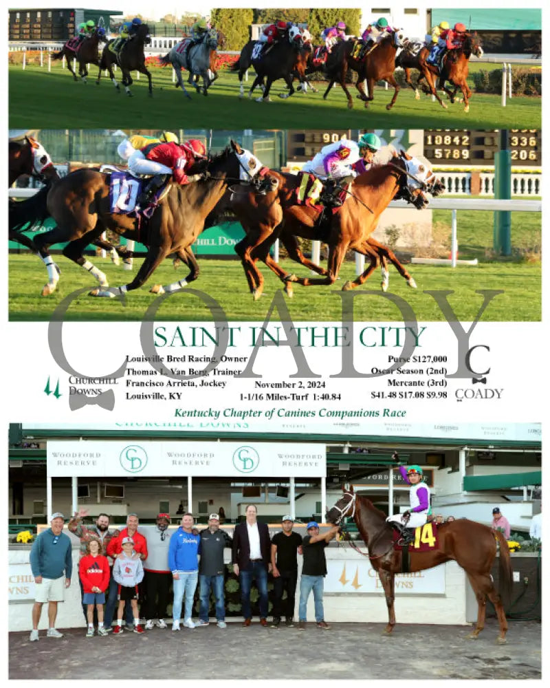 Saint In The City - 11-02-24 R09 Cd Churchill Downs