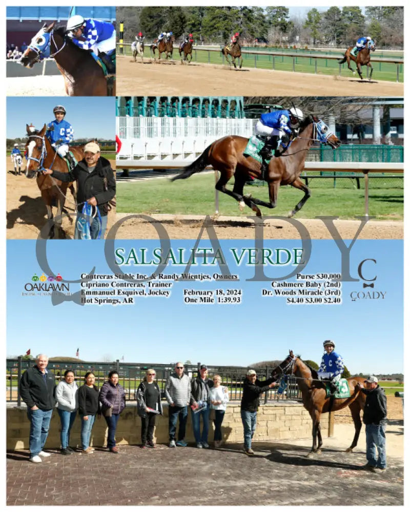 Salsalita Verde - 02-18-24 R04 Op Oaklawn Park