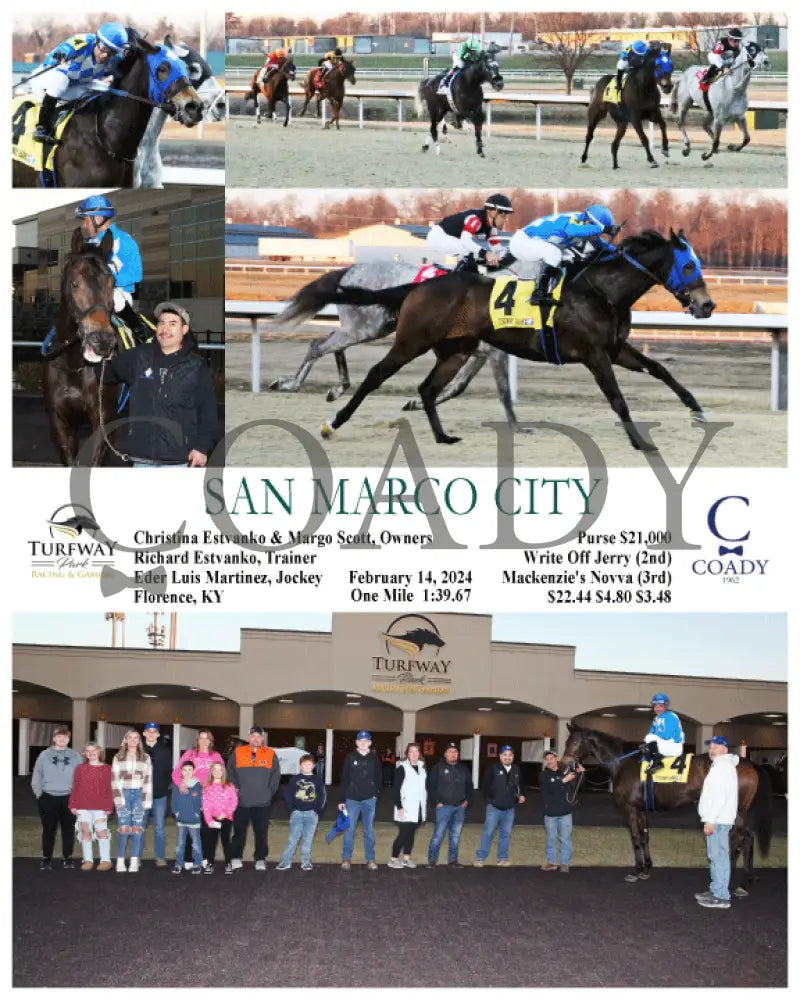San Marco City - 02-14-24 R01 Tp Turfway Park