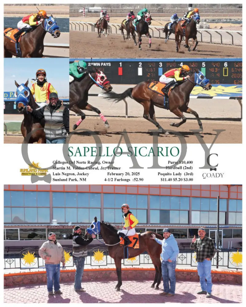 SAPELLO SICARIO - 02-20-25 - R02 - SUN Turfway Park