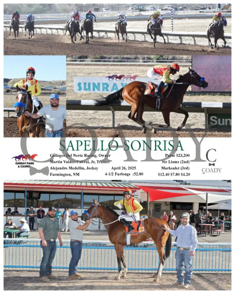 SAPELLO SONRISA - 04-26-25 - R11 - SRP SunRay Park
