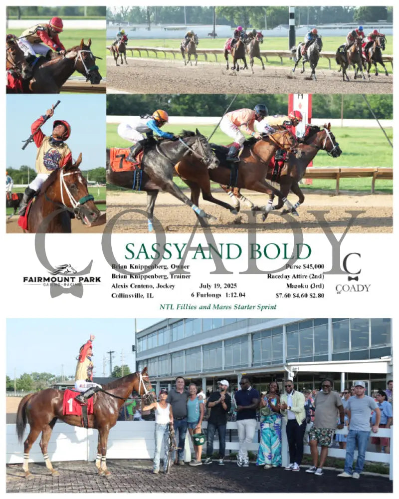 SASSY AND BOLD - 07-19-25 - R06 - FP Fanduel Sportsbook Horse Racing