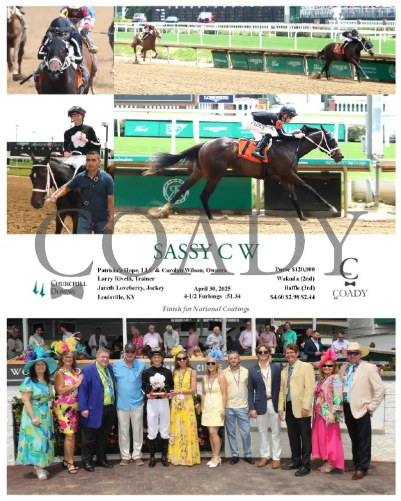 SASSY C W - 043025 - Race 02 - CD - Group Churchill Downs