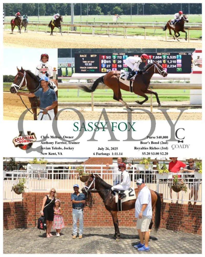 SASSY FOX - 07-26-25 - R01 - CNL Colonial Downs