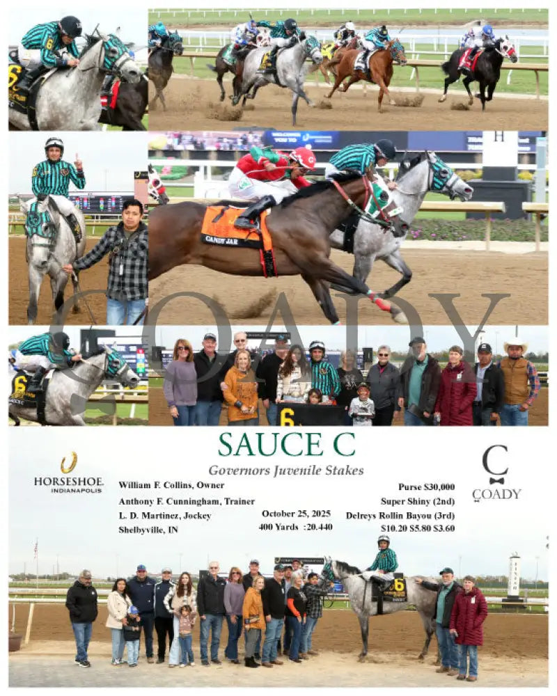 SAUCE C - Governors Juvenile Stakes - 10-25-25 - R10 - IND Indiana Grand