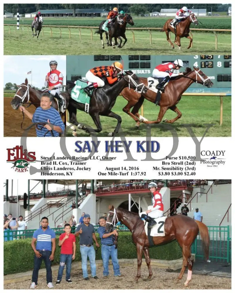 Say Hey Kid - 081416 Race 09 Elp Ellis Park