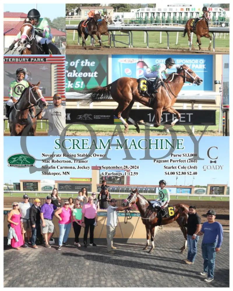Scream Machine - 09-28-24 R02 Cby Kentucky Downs