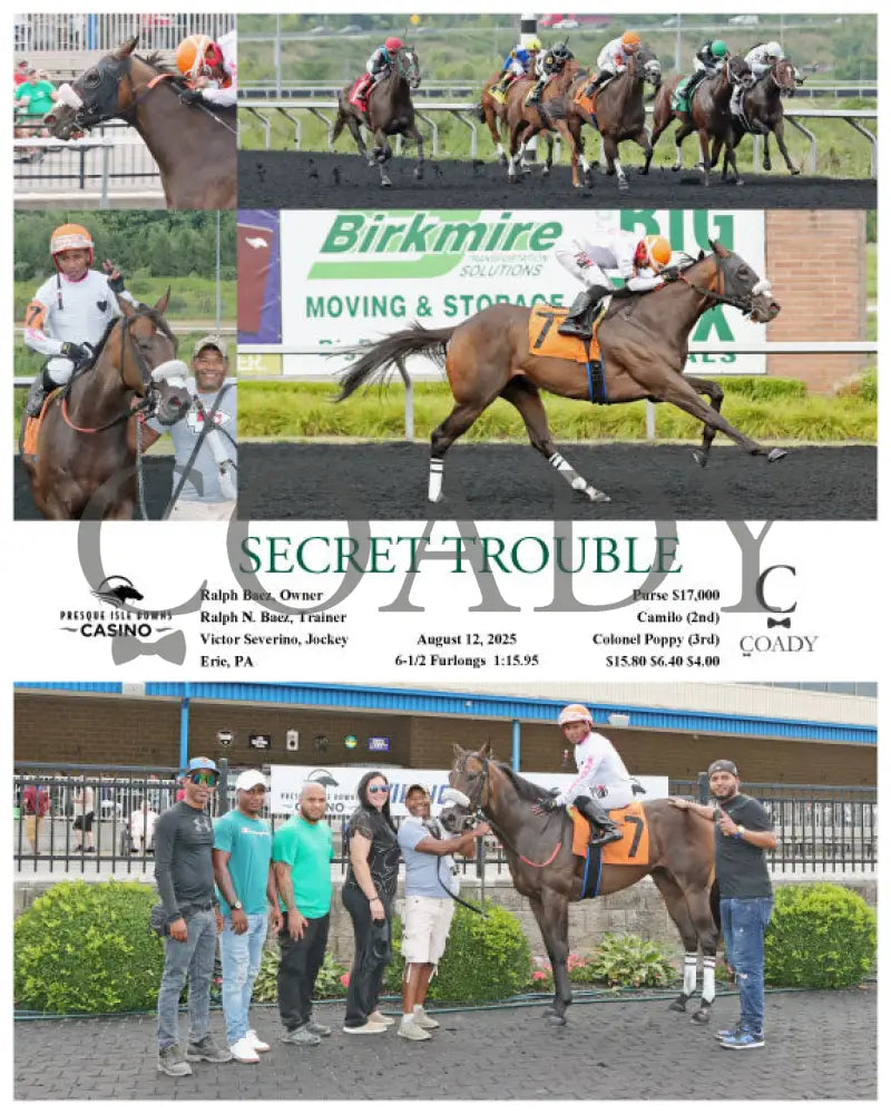 SECRET TROUBLE - 08-12-25 - R05 - PID Presque Isle Downs