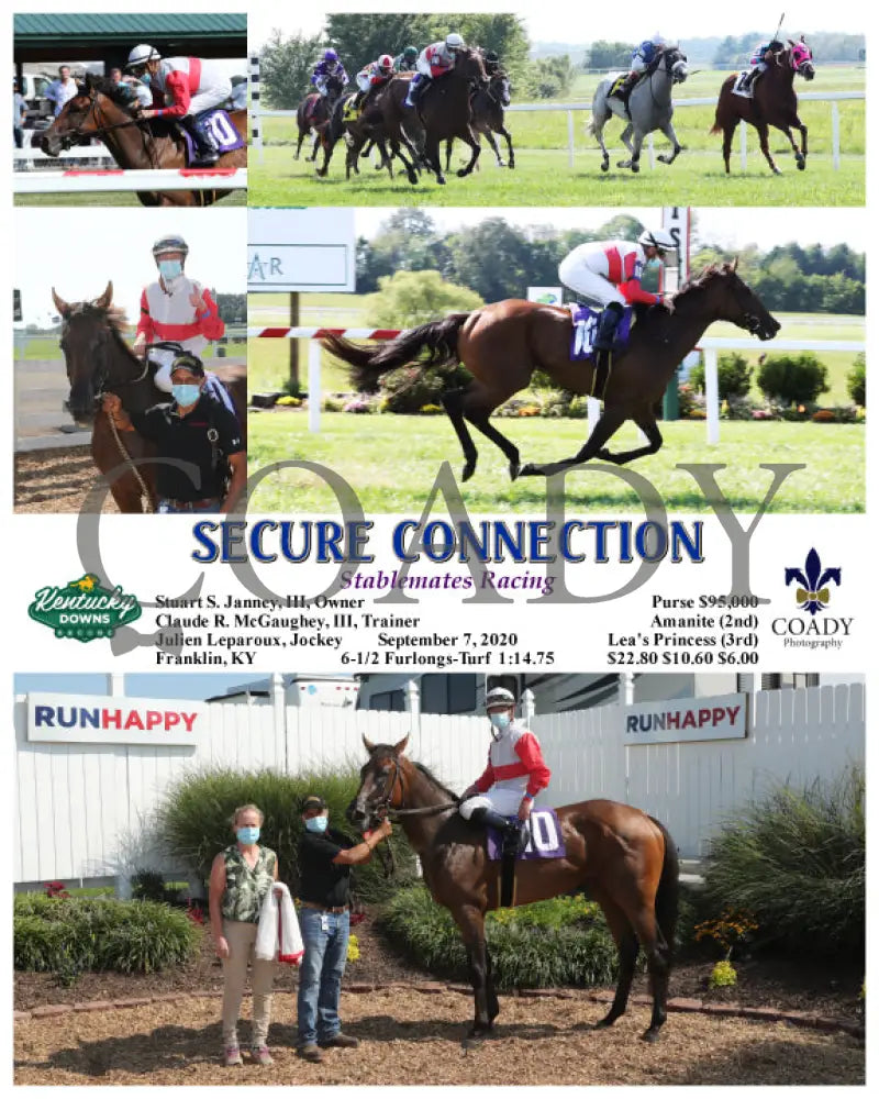 Secure Connection - Stablemates Racing 09-07-20 R06 Kd Kentucky Downs