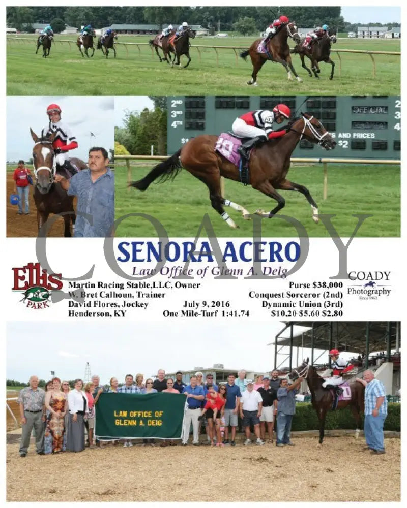 Senora Acero - 070916 Race 06 Elp Ellis Park