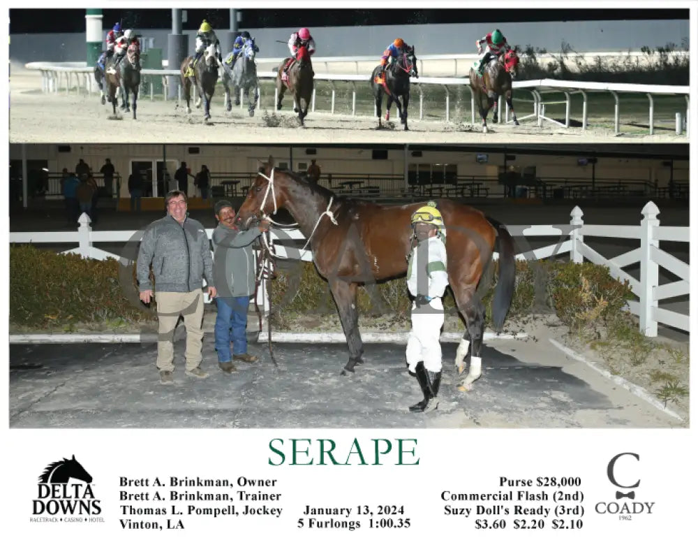 Serape - 01-13-24 R06 Ded Delta Downs
