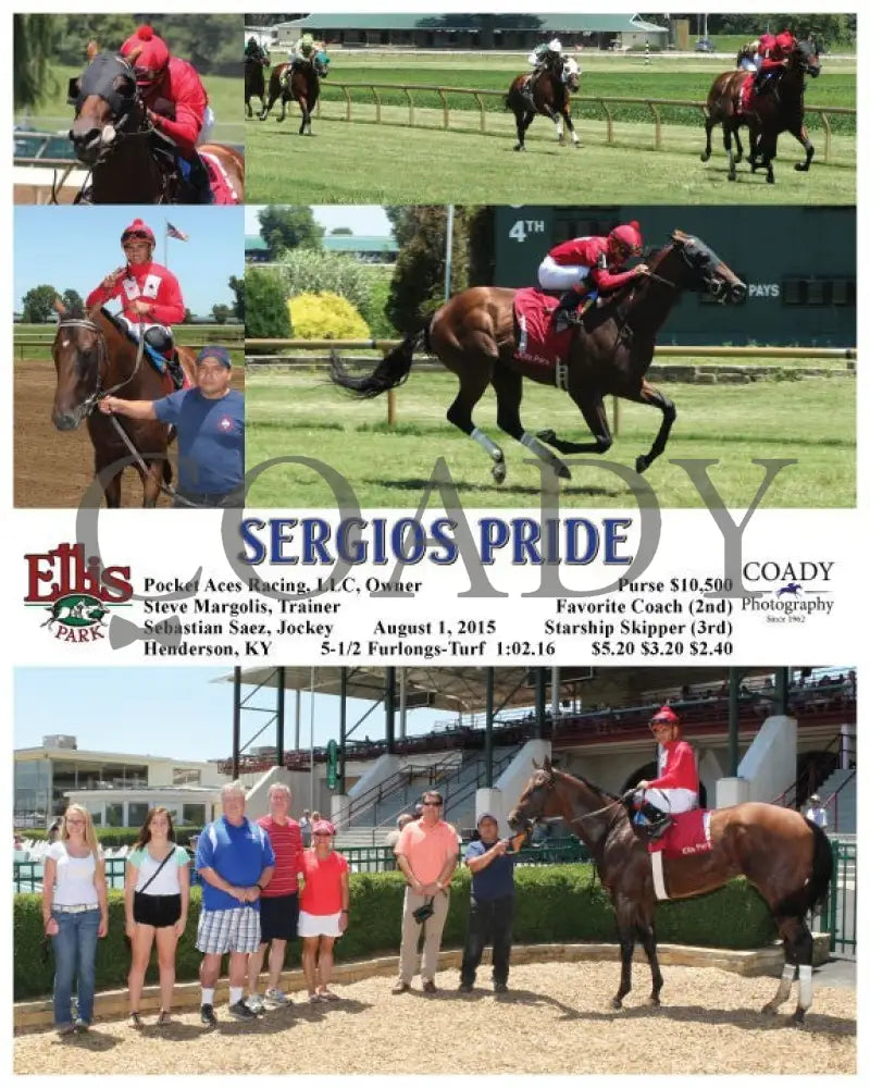 Sergios Pride - 080115 Race 01 Elp Ellis Park