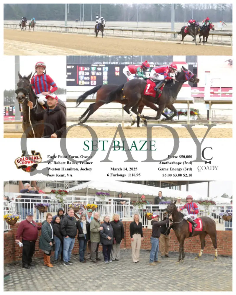 SET BLAZE - 031425 - Race 02 - CNL Colonial Downs