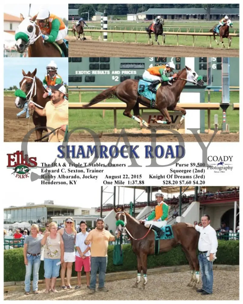 Shamrock Road - 082215 Race 07 Elp Ellis Park