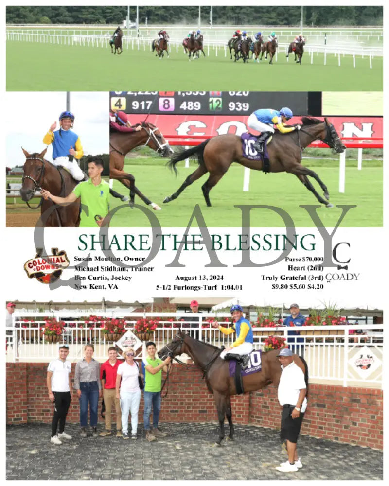 Share The Blessing - 08-13-24 R07 Cnl Colonial Downs