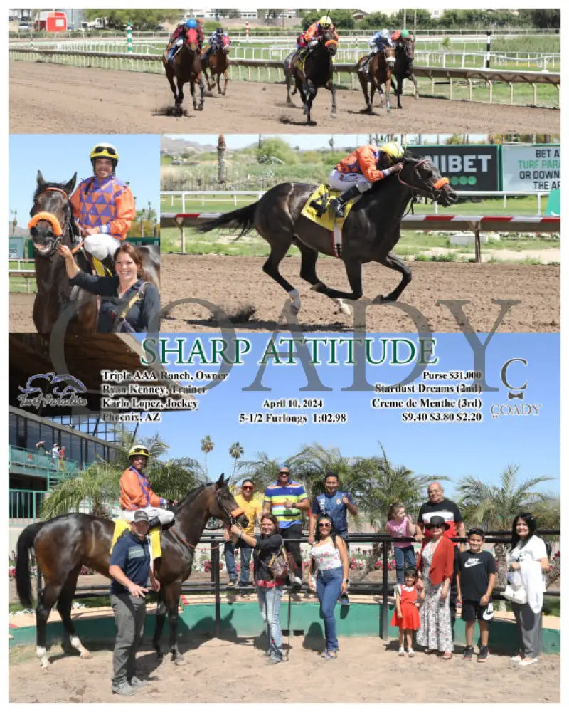 Sharp Attitude - 04 - 10 - 24 R03 Tup Turf Paradise