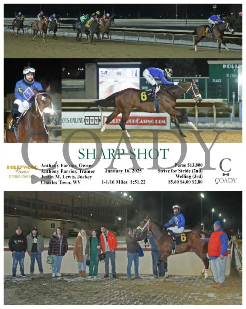 Sharp Shot - 01-16-25 R05 Ct Hollywood Casino At Charles Town Races