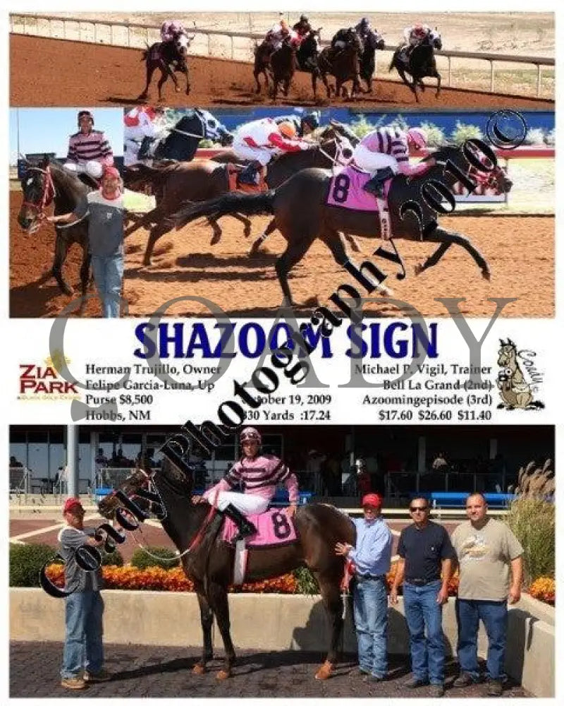 Shazoom Sign - 10 19 2009 Zia Park