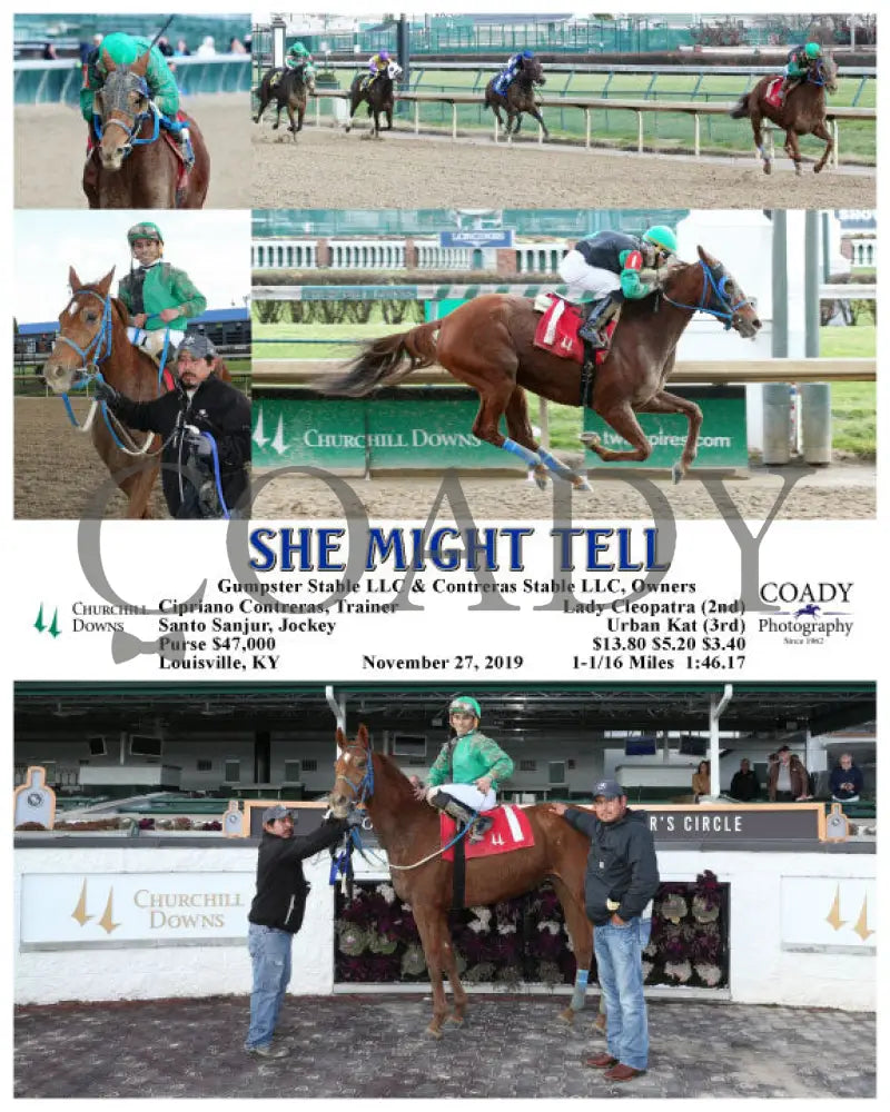 She Might Tell - 11-27-19 R03 Cd Churchill Downs
