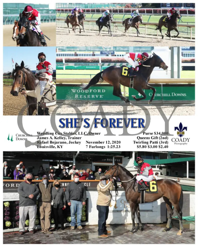 She’s Forever - 11-12-20 R01 Cd Churchill Downs