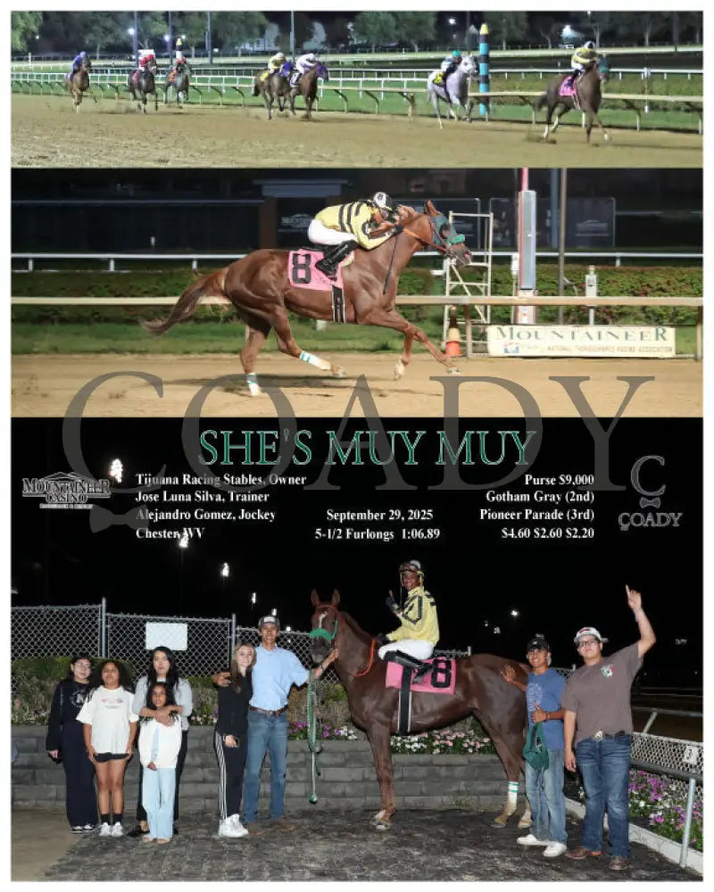 SHE’S MUY MUY - 09-29-25 - R08 - MNR Mountaineer Park