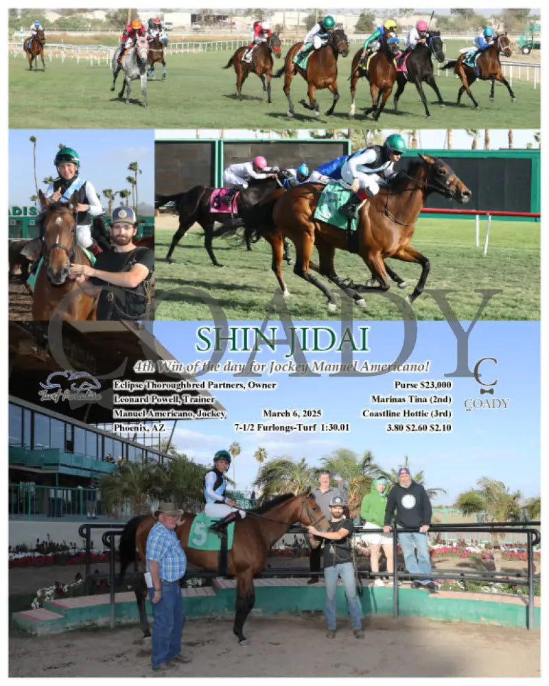 SHIN JIDAI - 4th Win of the day for Jockey Manuel Americano! - 03-06-25 - R08 - TUP Turf Paradise