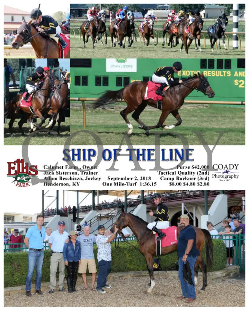 Ship Of The Line - 090218 Race 07 Elp Ellis Park