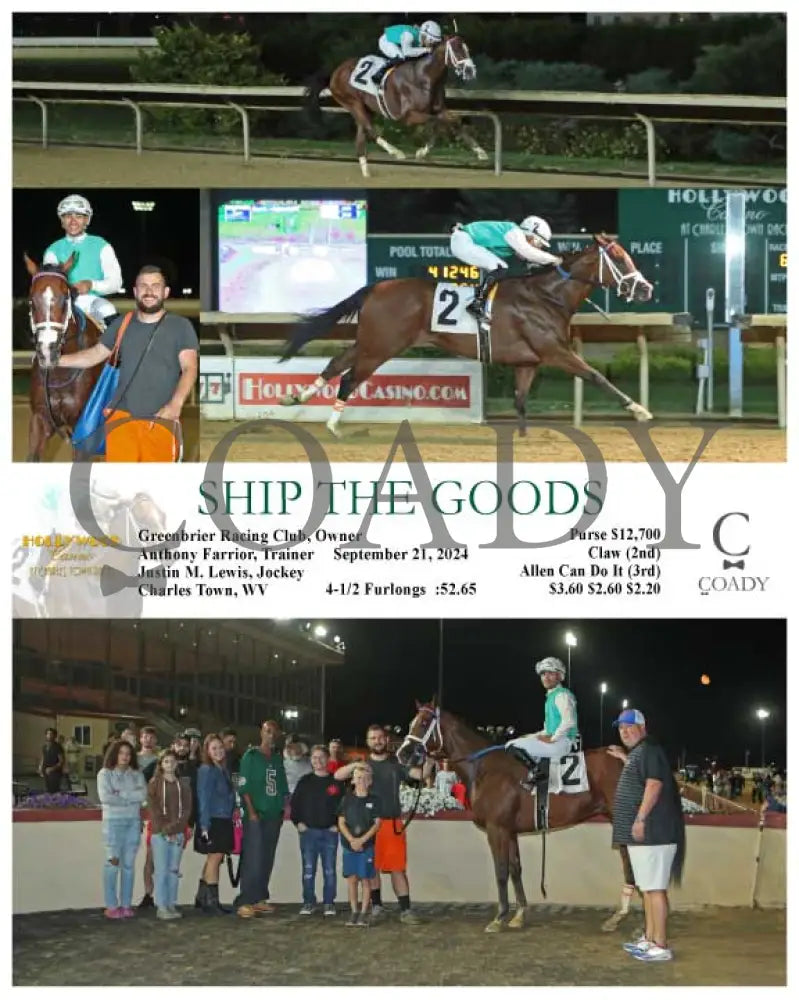 Ship The Goods - 09-21-24 R06 Ct Hollywood Casino At Charles Town Races