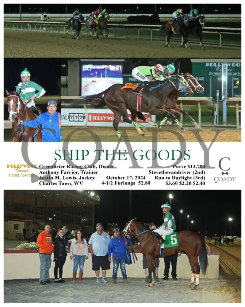 Ship The Goods - 10-17-24 R02 Ct Hollywood Casino At Charles Town Races