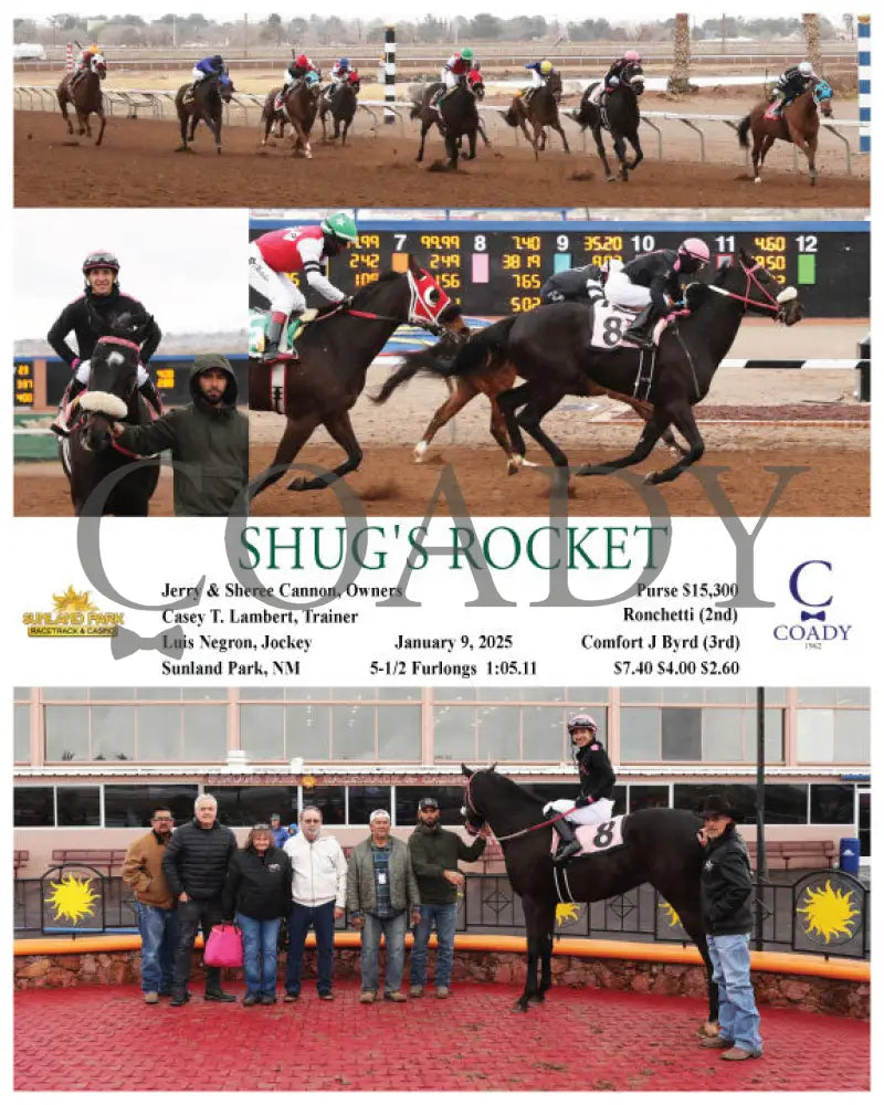Shug’s Rocket - 01-09-25 R08 Sun Turfway Park