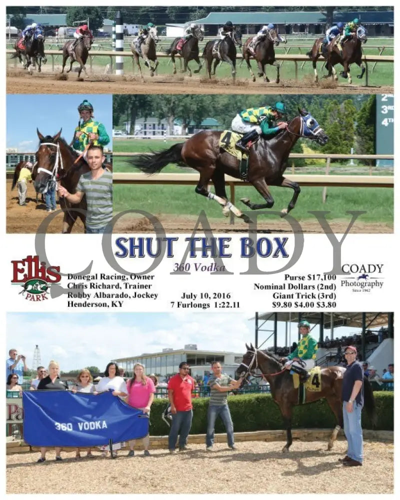 Shut The Box - 071016 Race 06 Elp Ellis Park