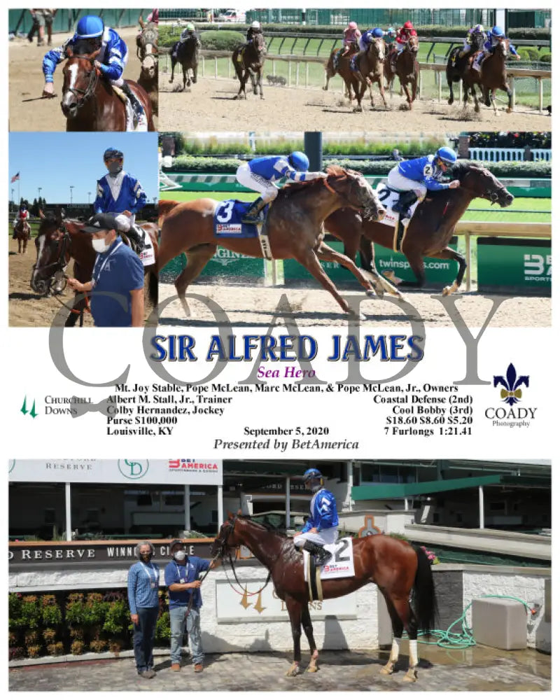 Sir Alfred James - Sea Hero 09-05-20 R06 Cd Churchill Downs