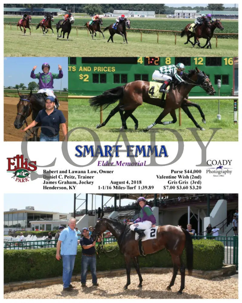 Smart Emma - 080418 Race 02 Elp Ellis Park