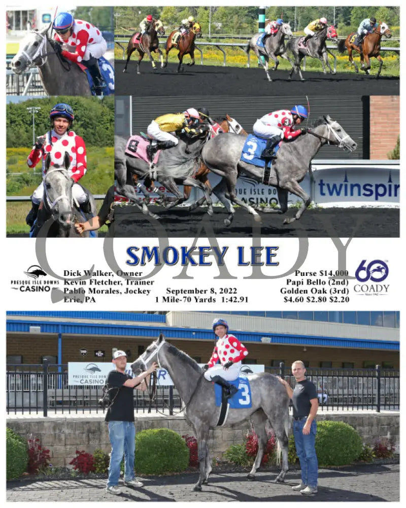 Smokey Lee - 09-08-22 R05 Pid Presque Isle Downs