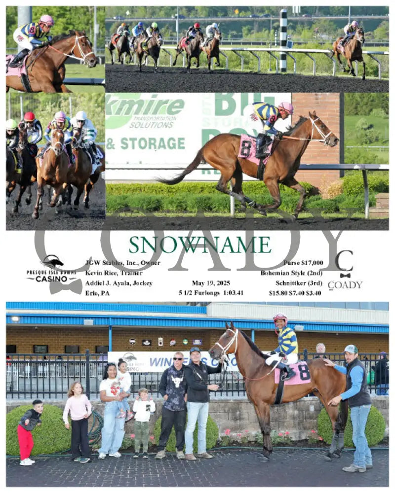 SNOWNAME - 05-19-25 - R08 - PID Presque Isle Downs