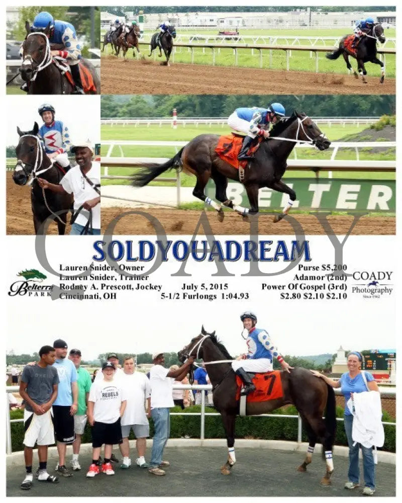 Soldyouadream - 070515 Race 01 Btp Belterra Park