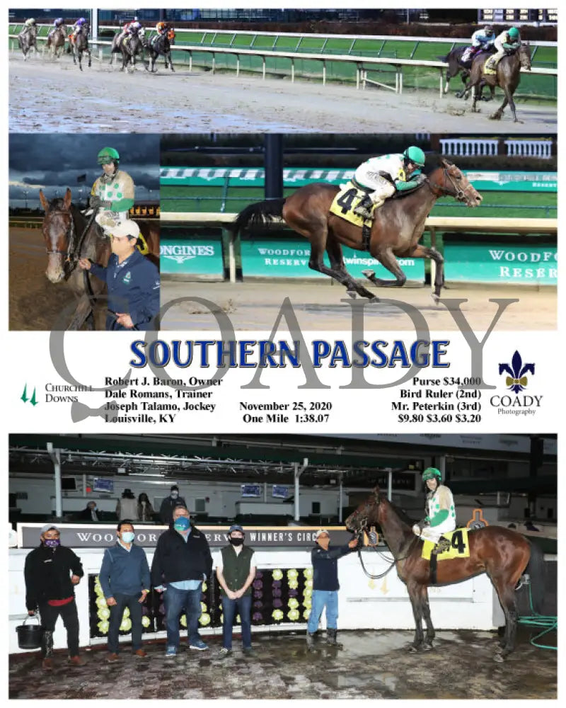 Southern Passage - 11-25-20 R09 Cd Churchill Downs