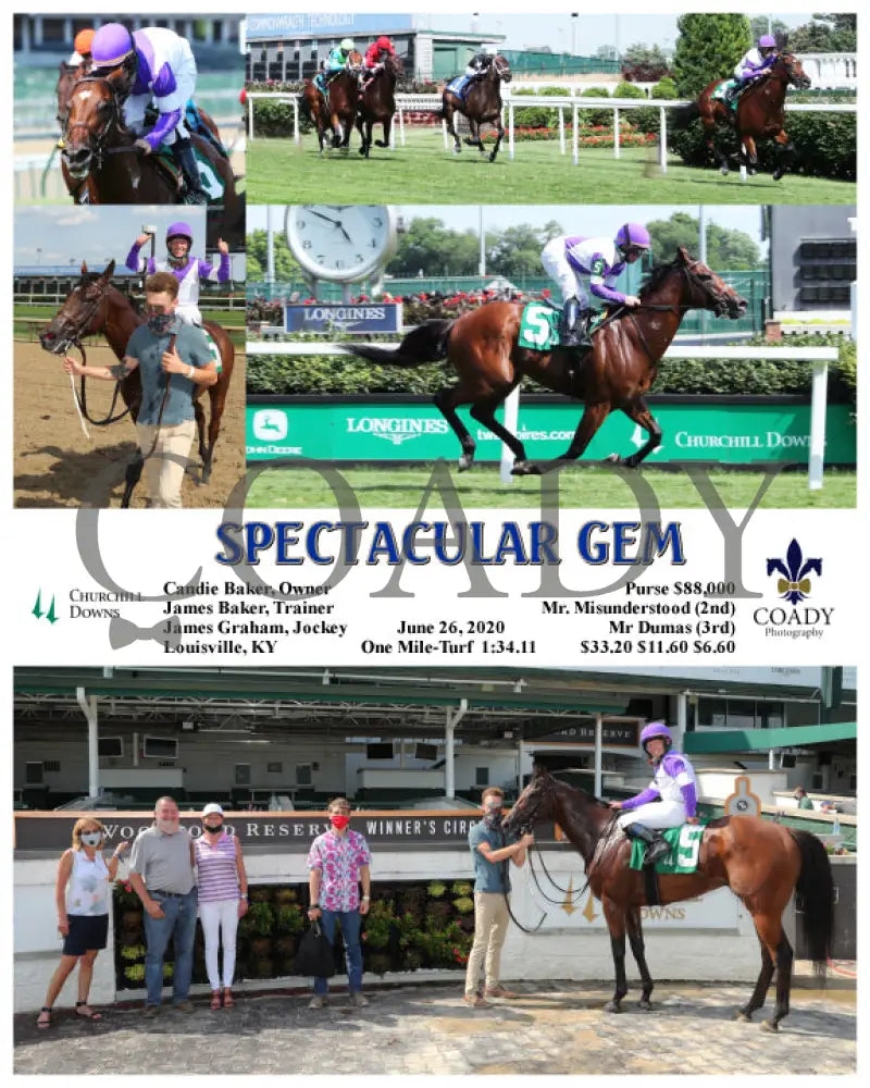 Spectacular Gem - 06-26-20 R08 Cd Churchill Downs