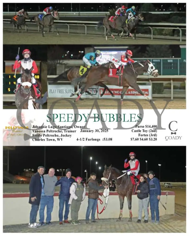 Speedy Bubbles - 01-30-25 R06 Ct Hollywood Casino At Charles Town Races