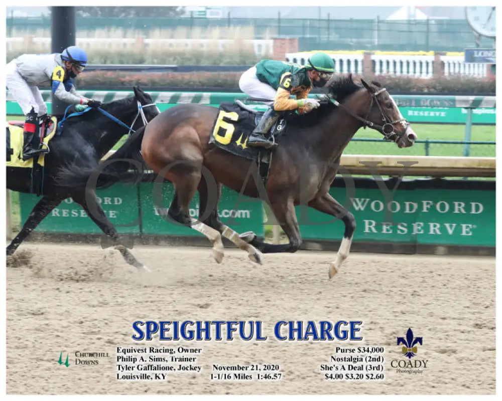 Speightful Charge - 11-21-20 R02 Cd Action Churchill Downs